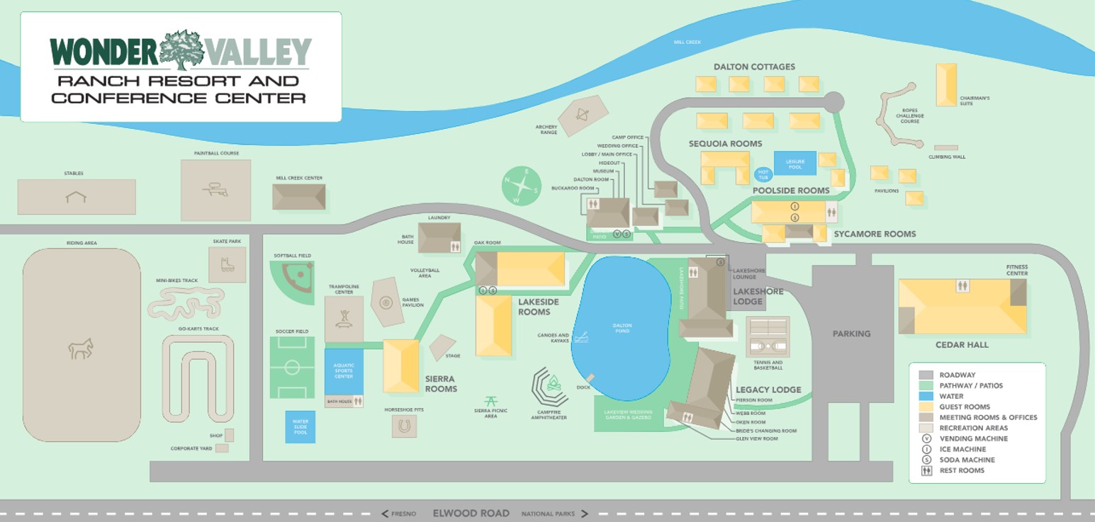 Wonder Valley Ranch Resort map